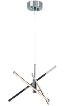 STRAZZA LED Takpendel Stepdim 62cm Krom/Silikon/Glitter