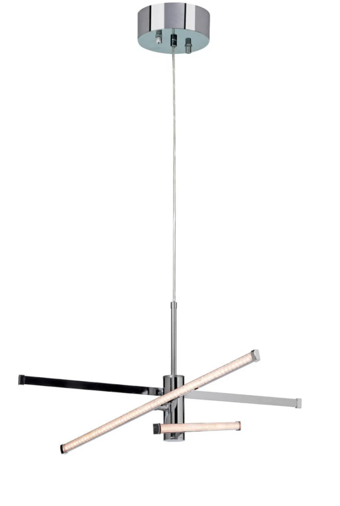 STRAZZA LED Takpendel Stepdim 62cm Krom/Silikon/Glitter