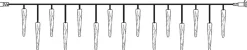SYSTEM DECOR EXTRA Istappsslinga 5m 50LED Varmvit/Svart IP44
