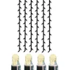 SYSTEM LED EXTRA Ljusgardin 2m 102LED Varmvit/Svart IP44