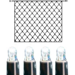 SYSTEM LED EXTRA Ljusnät 3m 192LED Kallvit/Svart IP44
