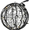 SYSTEM LED Utomhusdekoration Boll 35cm Svart