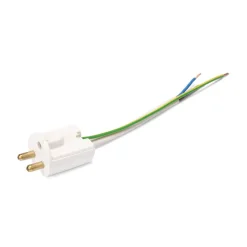 TAKKONTAKT Klass 1 jordad 14cm Vit