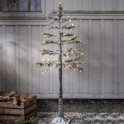 TANNE Julgran med LED 1,5m 155LED Varmvit/Grön