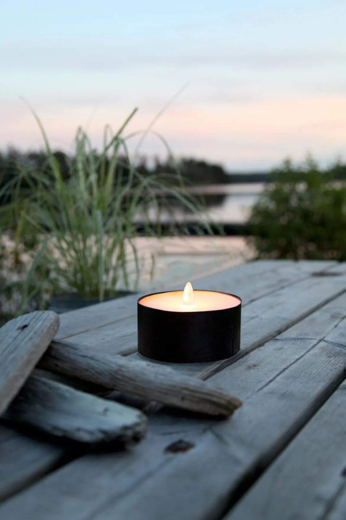 TORCH CANDLE LED-Marschall 10,5cm Svart