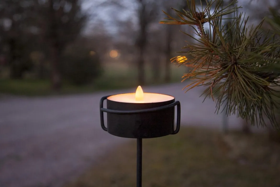 TORCH CANDLE LED-Marschall 10,5cm Svart