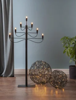 TRASSEL Utomhusdekoration 30cm 50LED IP44 Svart