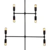 TWICE Ljusstake 9L 91cm Svart