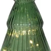 VERDE Glasdekoration Batteri 19,5cm Grön