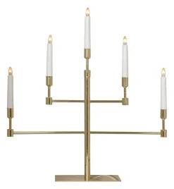 VIDE Ljusstake 5L 53cm Mässing