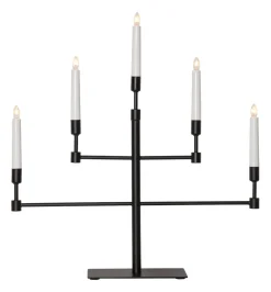 VIDE Ljusstake 5L 53cm Svart
