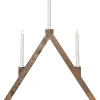 VIKA Ljusstake Batteri 64cm LED Brun