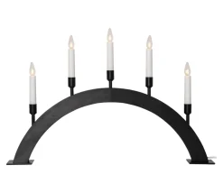 VIND Ljusstake 5L 57cm Svart