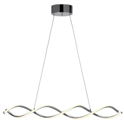 VINDLA LED Takpendel 87cm Krom