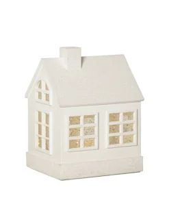 VINTER Inomhusdekoration Hus Batteri 15,5cm Vit