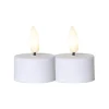 VÄRMELJUS LED-Värmeljus 2-pack 5cm Vit