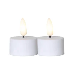 VÄRMELJUS LED-Värmeljus 2-pack 5cm Vit
