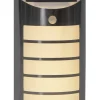 WALLY Vägglykta Solcell Sensor 26,5cm Silver