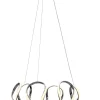 WAVE LED Takpendel Stepdim 55cm Krom