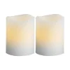 WAVE LED-Blockljus 2-pack 6cm Vit