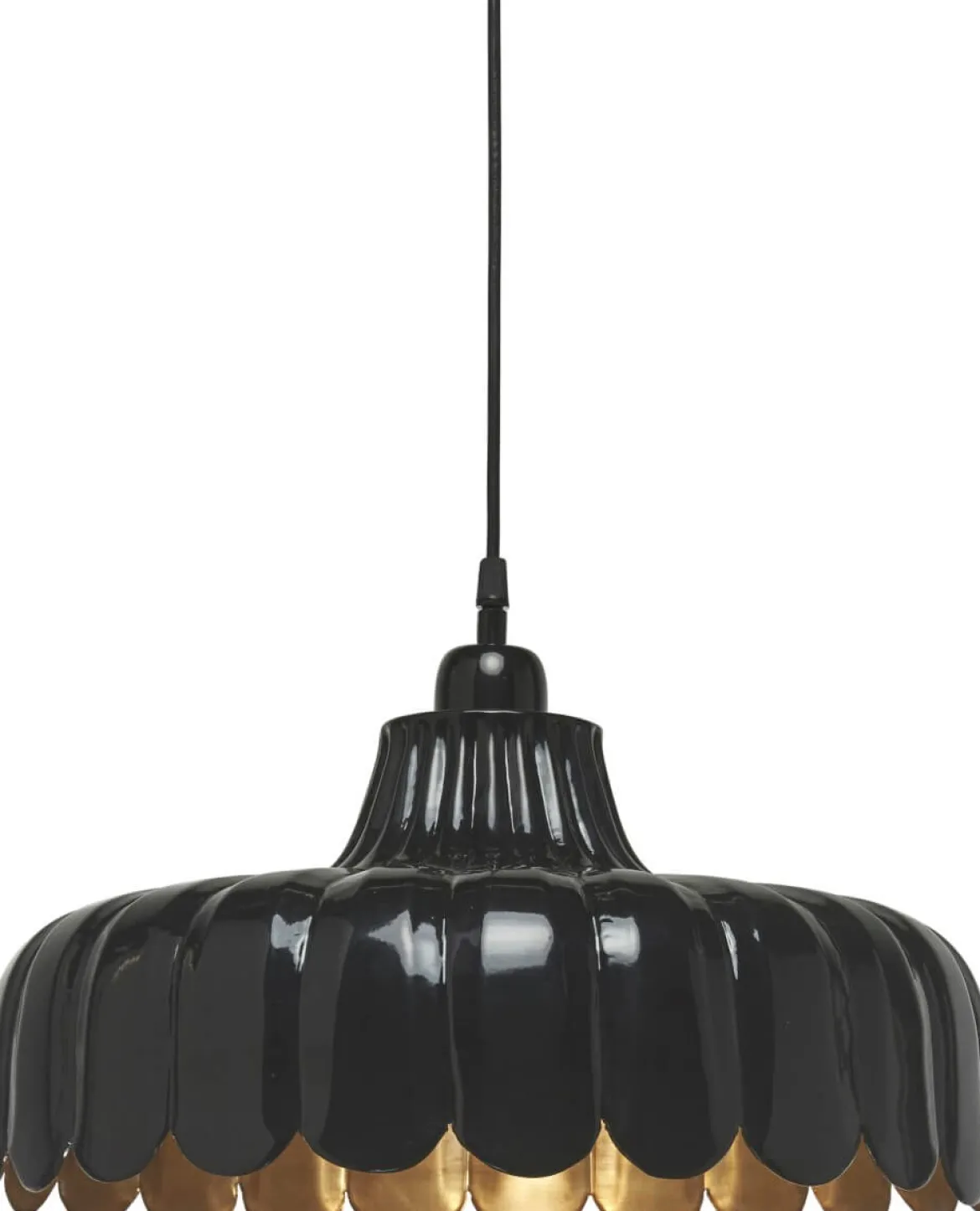 WELLS Taklampa 45cm Svart/Guld