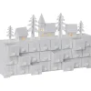 YULETIDE Adventskalender Stugby 22,5cm Vit