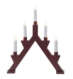 ZACK Träljusstake 41cm Röd