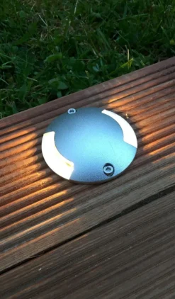 ZENIT DUO Decklight 7cm 12V Silver IP67