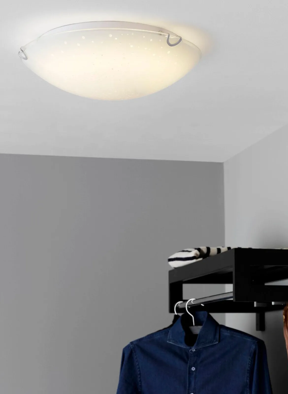 ZODIAC LED-Plafond 30cm Frostad/Mönster